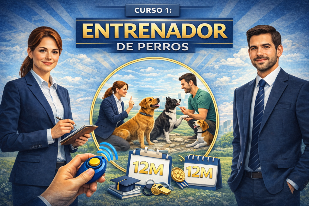 CURSO 1 ENTRENADOR DE PERROS EN 12 MESES