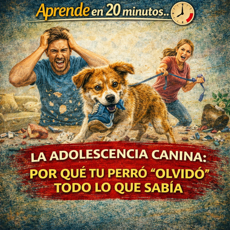 Aprende en 20 minutos… La Adolescencia Canina ¿Por Qué Tu Perro Olvidó Todo Lo Que Sabía?