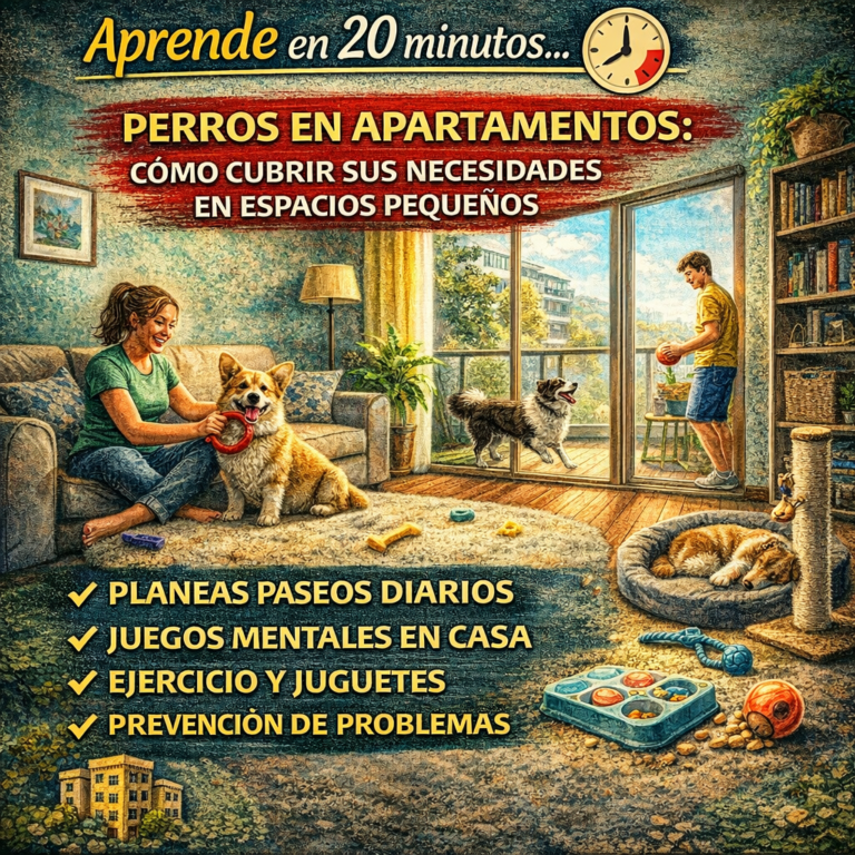 Aprende en 20 minutos… Perros en Apartamentos: Cómo Cubrir Sus Necesidades en Espacios Pequeños