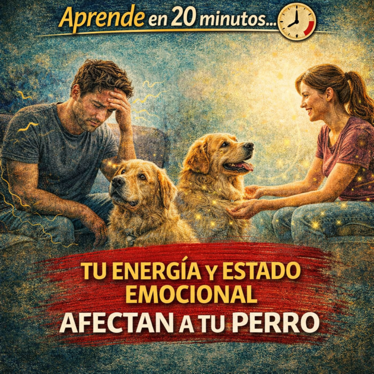 Aprende en 20 minutos… Tu Energía y Estado Emocional Afectan a Tu Perro