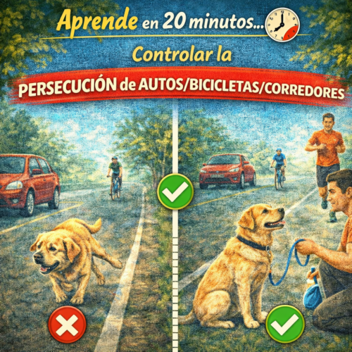 El perro que se lanza hacia la bicicleta no tiene mal carácter. Tiene un cerebro programado por millones de años de evolución para perseguir todo lo que se mueve rápidamente. Tu trabajo no es borrar ese programa. Es darle un canal de expresión que no implique riesgo para nadie.