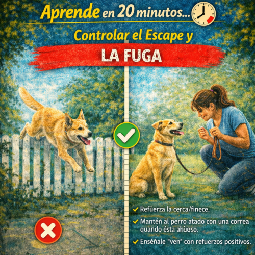 El perro que escapa no lo hace para desobedecerte. Lo hace porque hay algo allí fuera que vale más que lo que hay aquí dentro. Tu trabajo no es construir muros más altos. Es convertirte en el lugar más interesante del mundo para tu perro.