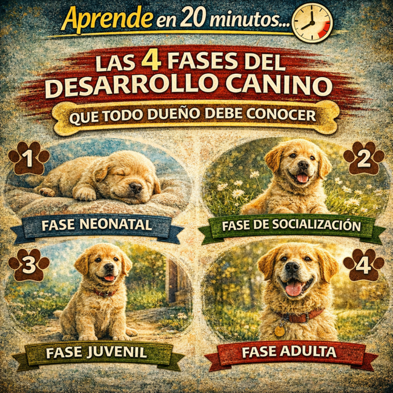 Aprende en 20 minutos… Las 4 Fases del Desarrollo Canino Que Todo Dueño Debe Conocer