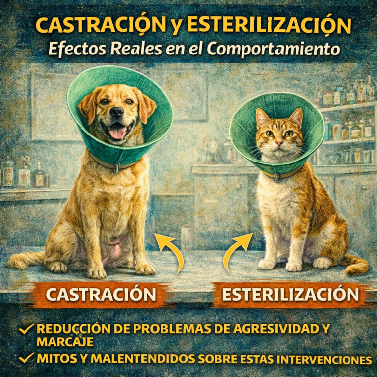 Aprende en 20 minutos… Castración y Esterilización: Efectos Reales en el Comportamiento
