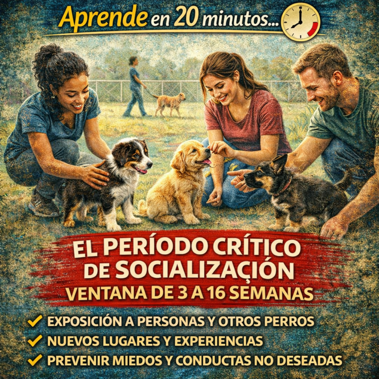 Aprende en 20 minutos… El Período Crítico de Socialización: Ventana de 3 a 16 Semanas
