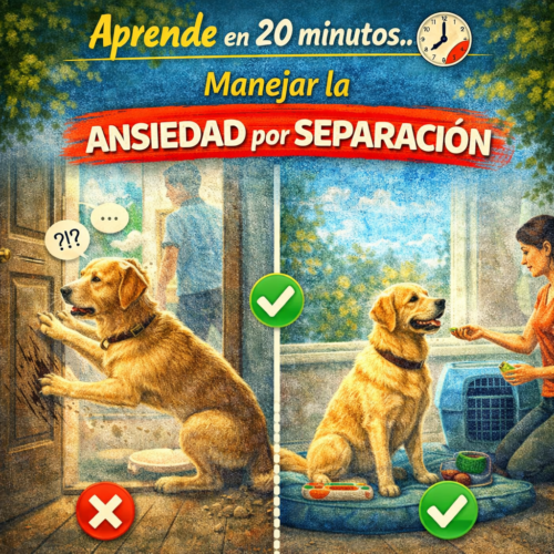 El perro que destruye el sofá cuando te vas no está siendo malo. Está intentando sobrevivir a lo que para su cerebro siente como abandono
