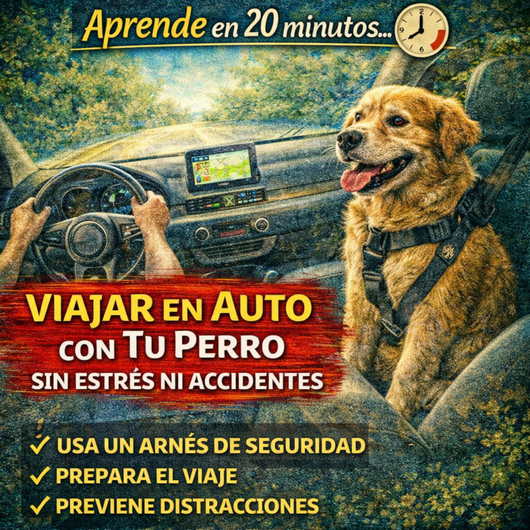 Aprende en 20 minutos… Viajar en Auto con Tu Perro sin Estrés ni Accidentes
