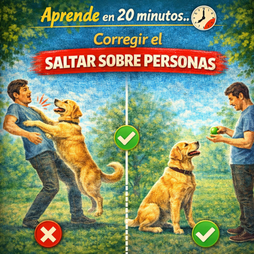 El perro que salta no está siendo malo. Está siendo un perro que ama con todo su cuerpo — y al que nadie le ha enseñado cómo amar de forma que el mundo humano pueda recibirlo.