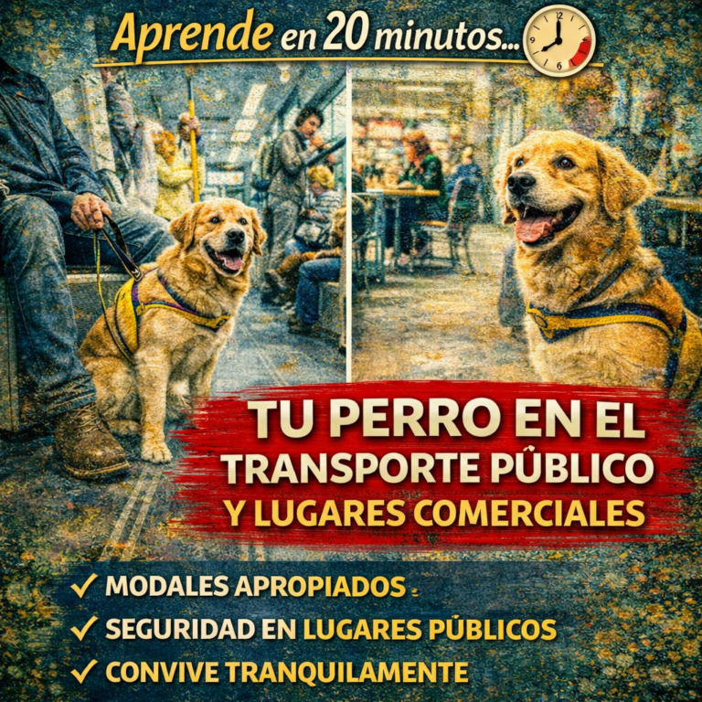 Aprende en 20 minutos… Tu Perro en el Transporte Público y Lugares Comerciales