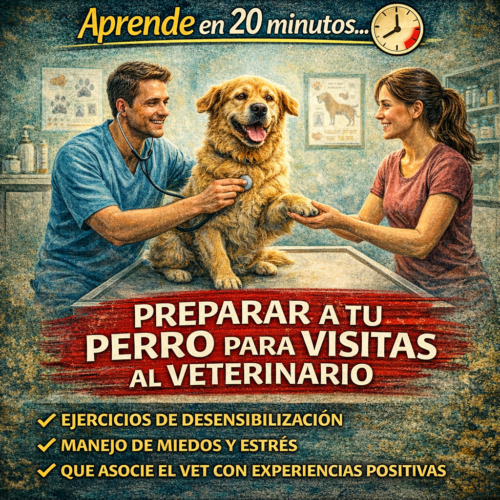 El perro que teme al veterinario no es malo. Es un perro que asoció la clínica con las peores experiencias de su vida y que hace exactamente lo que cualquier ser vivo hace ante el miedo: huir, congelarse o defenderse. Tu trabajo no es forzarle. Es cambiar lo que esa clínica significa para él.