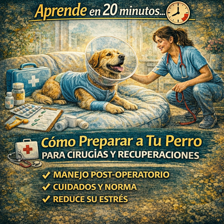 Aprende en 20 minutos… Cómo Preparar a Tu Perro para Cirugías y Recuperaciones