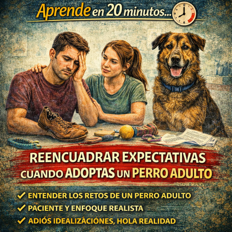Aprende en 20 minutos… Reencuadrar Expectativas Cuando Adoptas un Perro Adulto