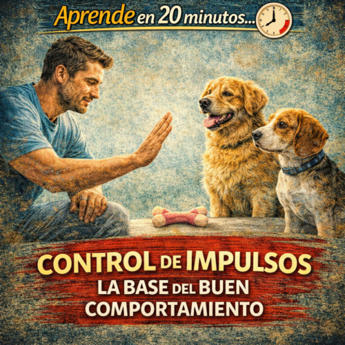 Un perro sin control de impulsos no es un perro malo. Es un perro con un sistema nervioso altamente reactivo que nunca aprendió a hacer una pausa entre el estímulo y la reacción. Esa pausa de dos segundos es la diferencia entre el perro que muerde la mano que le da la galleta y el que espera con la paciencia de un monje hasta que le dan permiso. Y esa pausa se puede enseñar.