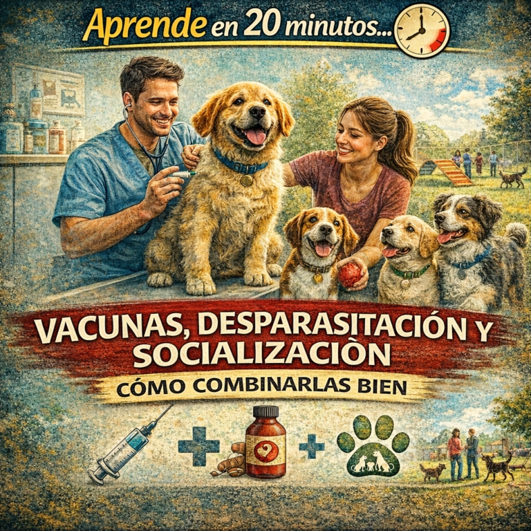 Aprende en 20 minutos… Vacunas, Desparasitación y Socialización: Cómo Combinarlas Bien