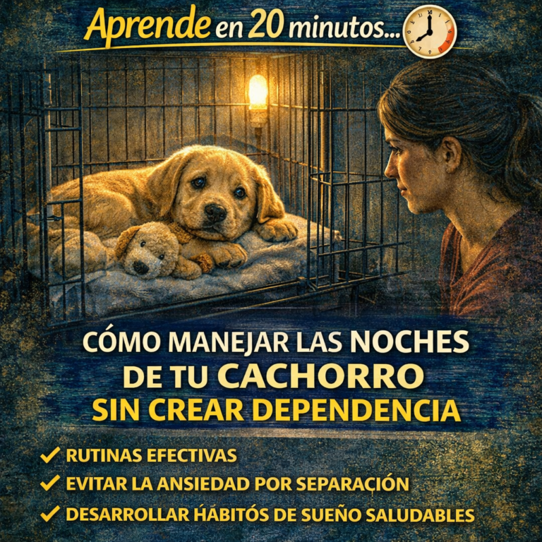 Aprende en 20 minutos… Cómo Manejar las Noches de Tu Cachorro sin Crear Dependencia