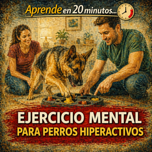 El ejercicio mental para perros hiperactivos es una herramienta clave para reducir la ansiedad, estimular la mente y ayudar al perro a encontrar más calma y equilibrio.