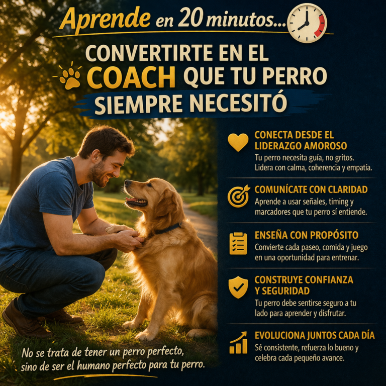 Aprende en 20 minutos… Convertirte en el Coach que Tu Perro Siempre Necesitó