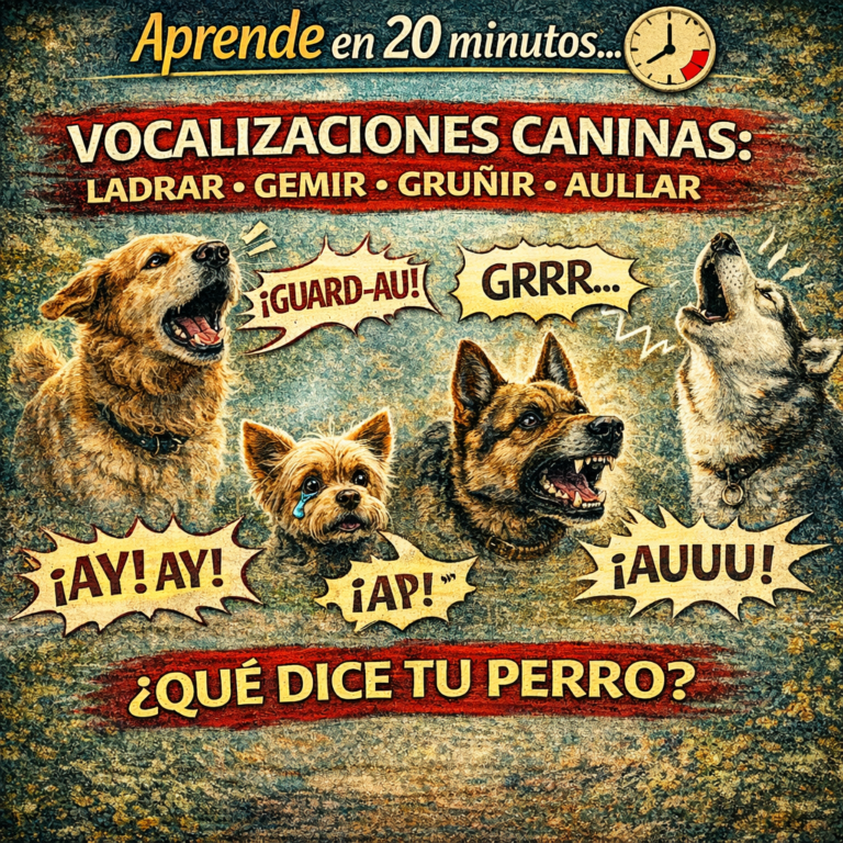 Aprende en 20 minutos… Vocalizaciones Caninas: Ladrar, Gemir, Gruñir, Aullar ¿Qué Dice Tu Perro?