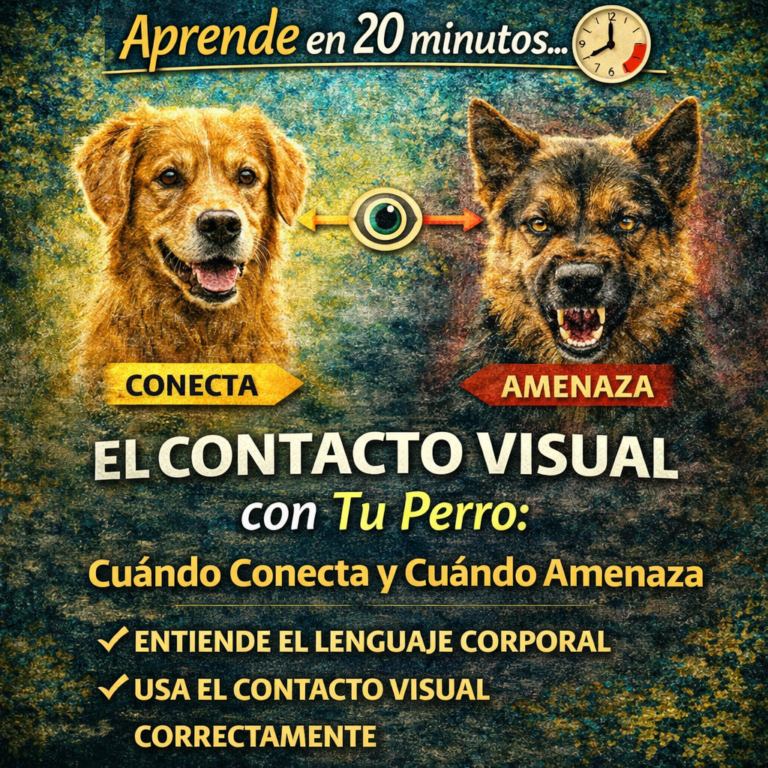 Aprende en 20 minutos… El Contacto Visual con Tu Perro: Cuándo Conecta y Cuándo Amenaza