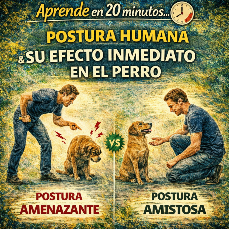 Aprende en 20 minutos… Postura Humana y Su Efecto Inmediato en el Perro