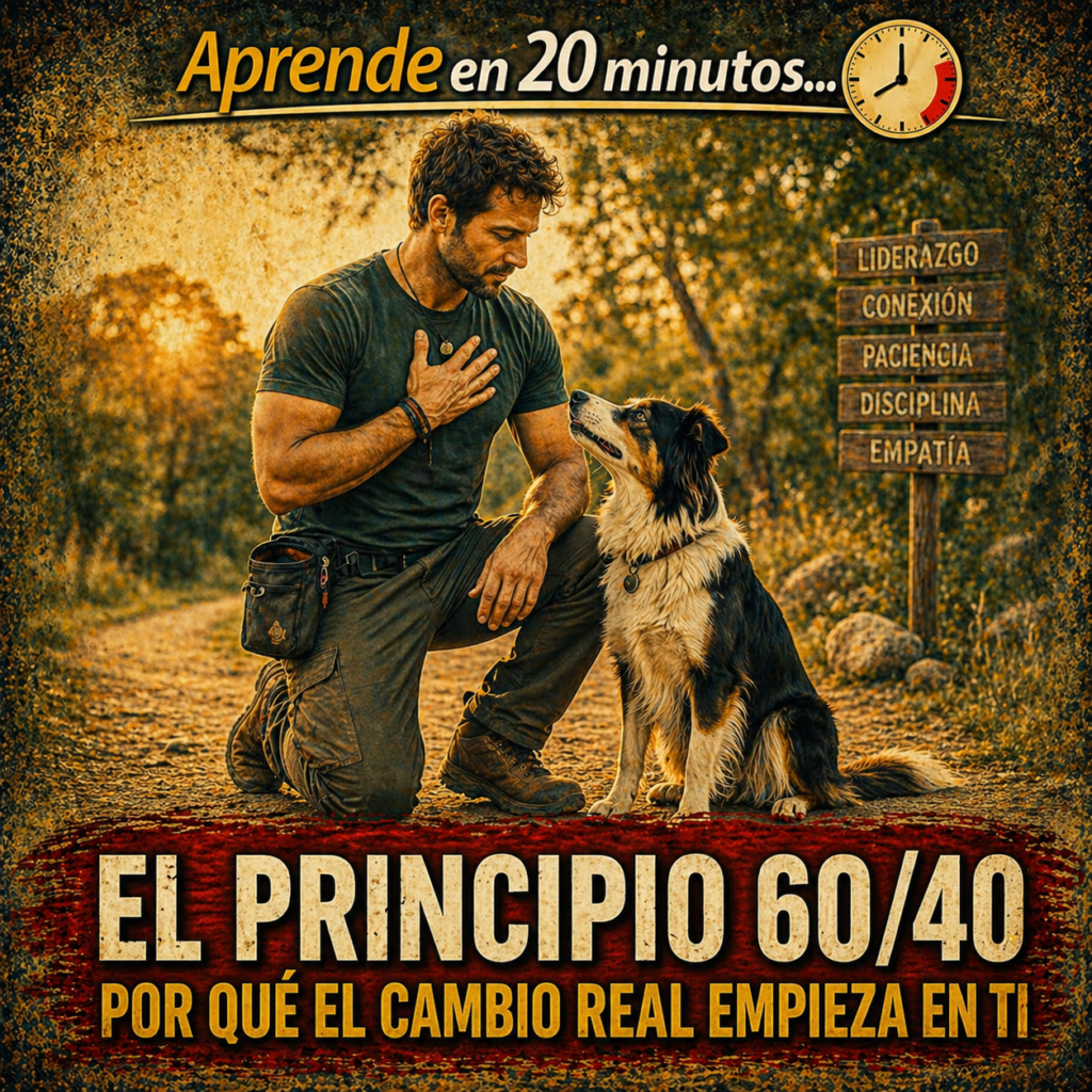 Cuando un perro no mejora, la primera pregunta que se hace el tutor es: «¿Qué le pasa a mi perro?». La pregunta correcta es: «¿Qué estoy haciendo yo que mantiene este problema?». Ahí empieza el cambio real.
