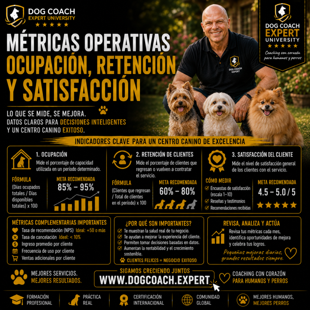 Aprenderás a utilizar tres indicadores fundamentales del sistema DCE 360®: la ocupación de la agenda, la retención de los tutores y la satisfacción del cliente. Estas métricas funcionan como un sistema de alerta temprana, capaz de detectar oportunidades de mejora semanas o incluso meses antes de que una disminución en los ingresos revele un problema.