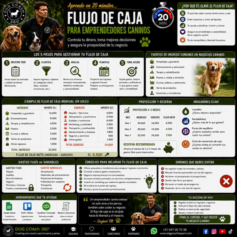 Aprende en 20 minutos… Flujo de Caja para Emprendedores Caninos