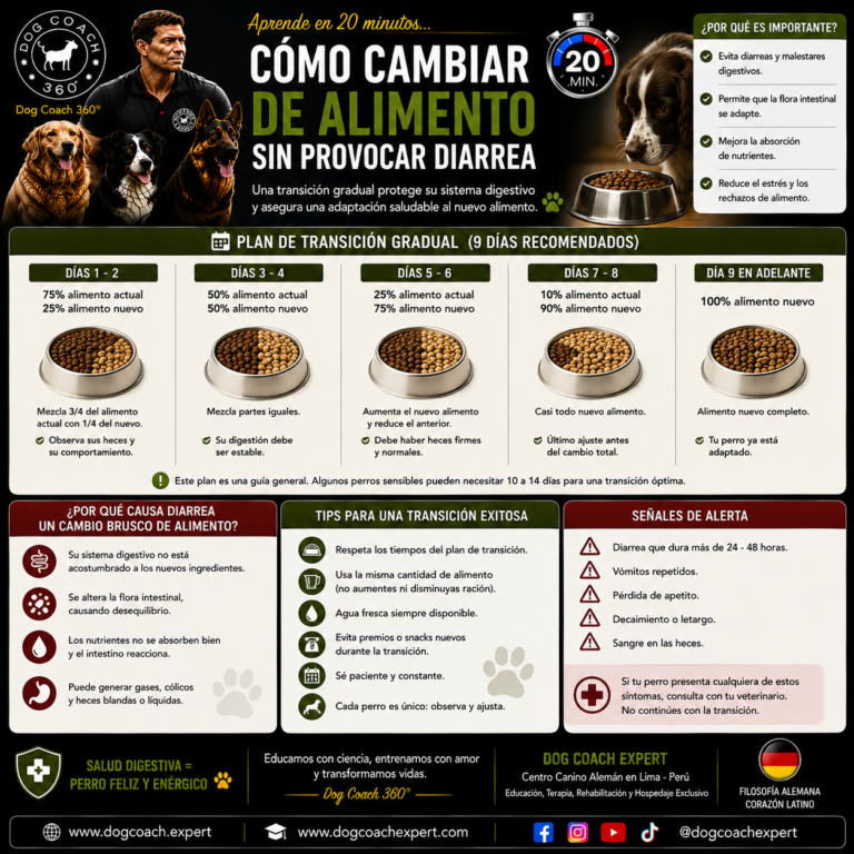 Aprende en 20 minutos… Cómo Cambiar de Alimento sin Provocar Diarrea