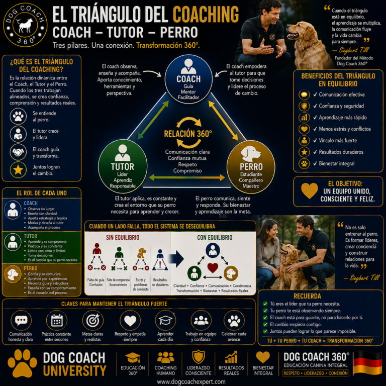 Aprende en 20 minutos… El Triángulo del Coaching – Coach, Tutor y Perro