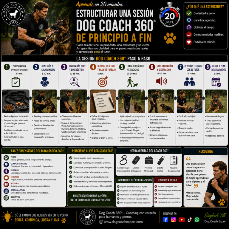Aprende en 20 minutos… Estructurar una Sesión Dog Coach 360®