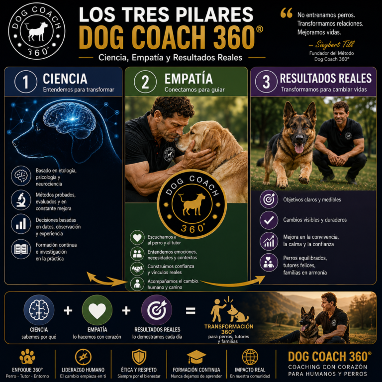 Aprende en 20 minutos… Los Pilares del Método Dog Coach 360® – Ciencia, Empatía y Resultados