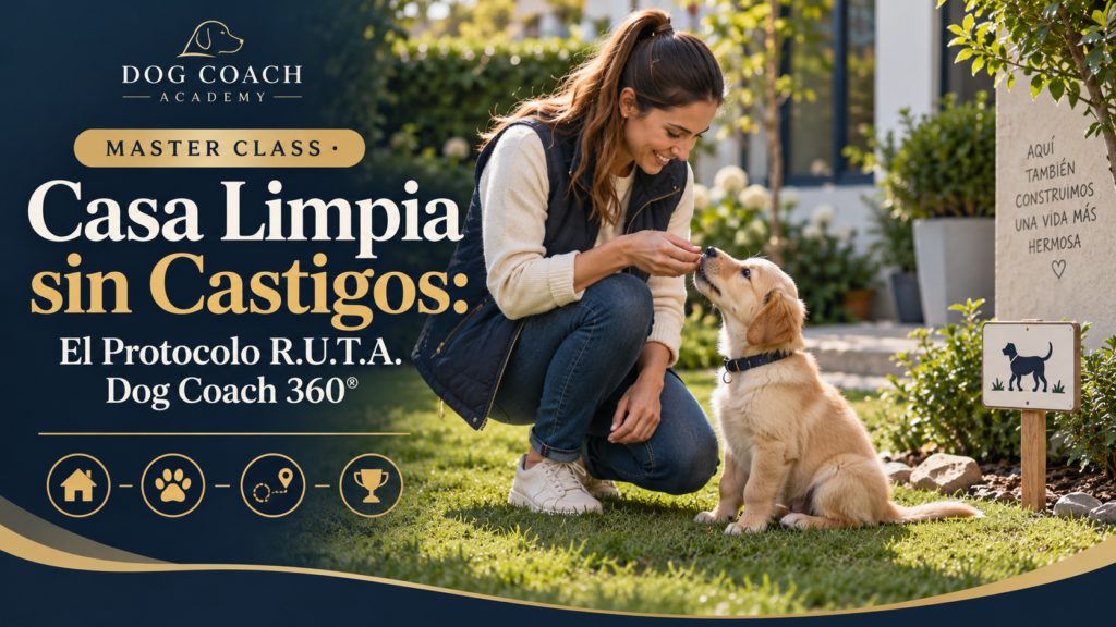 MASTER CLASS · Casa Limpia sin Castigos: El Protocolo R.U.T.A. Dog Coach 360®