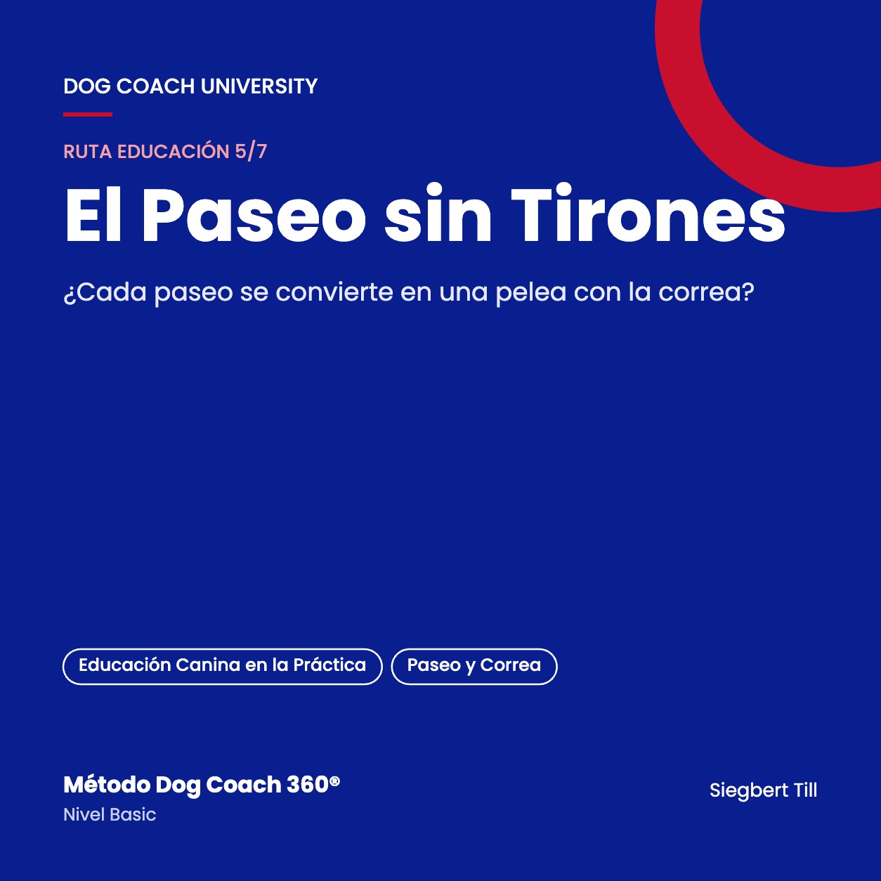 Portada del curso El Paseo sin Tirones